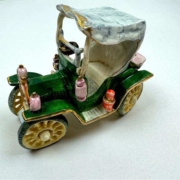 VTG Capodimonte Antique Jalopy Old Model-T Car - Picture 1 of 14